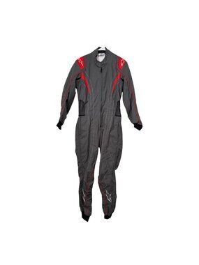Alpinestars KMX5 Racing Suit size 46 Grey Red 2019 Auto Car Kart Jumpsuit EUC